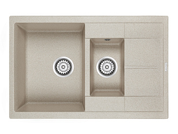 Кухонная мойка Paulmark FLUGEN 60/1,5 PM237850-BE 80х50 цвет бежевый